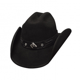 Horsing Black Felt Hat for Children - Bullhide