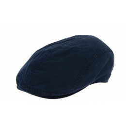 Orlando Cotton Flat Cap Navy Blue - Göttmann