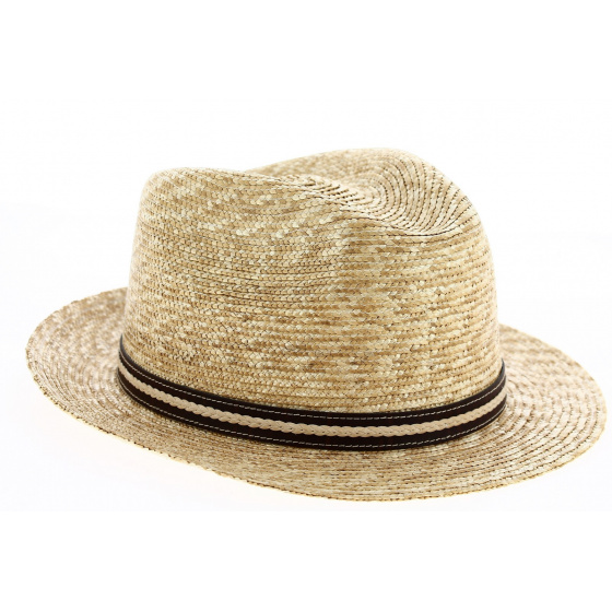 Padirac Natural Straw Fedora Hat - Traclet