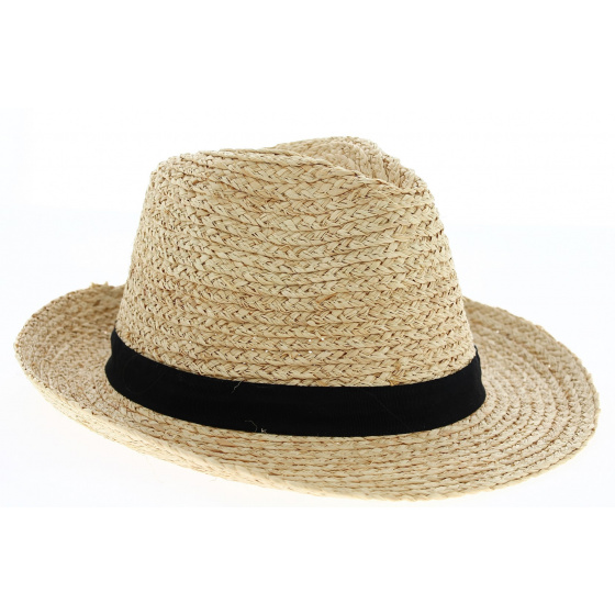 Chapeau Fédora Pélussin Paille Naturelle- Traclet