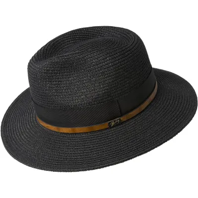 Bailey Black Paper Straw Fedora Hat - Denney Reference: 9308 | Traclet Hat Shop
