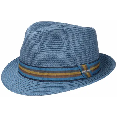 Chapeau Trilby Munster Toyo Bleu - Stetson Reference : 9313 | Chapellerie Traclet