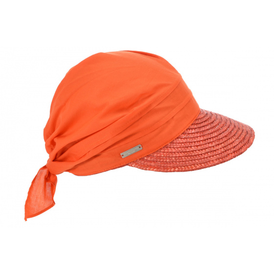 Orange Straw Alliance Cap - Seeberger