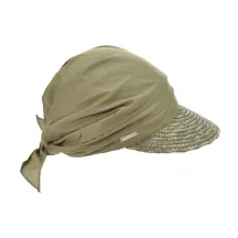 Olive Straw Alliance Cap - Seeberger Reference: 6939 | Chapellerie Traclet