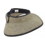 Brimmed straw visor hat - Seeberger