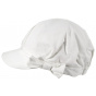 Emma White Summer Newsboy Cap - Seeberger