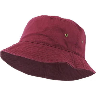 Burgundy cotton bucket hat - buy bucket hat Reference: 5099 | Chapellerie Traclet
