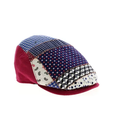 Patchwork Domiti Linen & Cotton Cap - Traclet Reference: 9327 | Traclet Hat Shop
