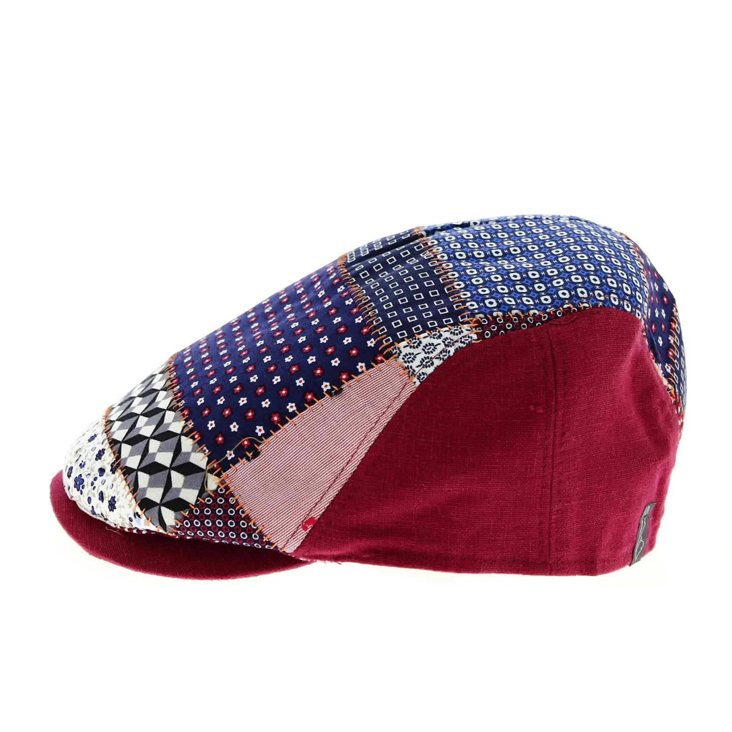 Patchwork Domiti Linen & Cotton Cap - Traclet Reference: 9327 | Traclet Hat Shop