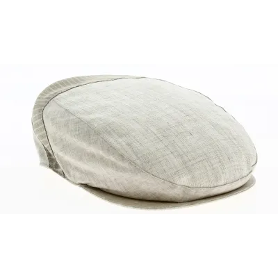 Casquette Plate Alec Lin Beige- Traclet  Reference : 9328 | Chapellerie Traclet