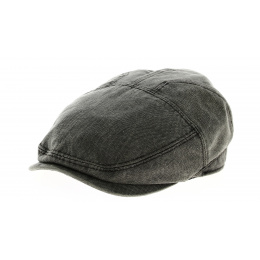 Flat Cap Stroy Grey Cotton- Aussie Apparel