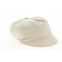 Cap Gavroche Bow Beige Cotton - Traclet