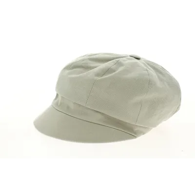 Natural Cotton Newsboy Cap with Bow - Traclet Reference: 9333 | Traclet Hat Shop