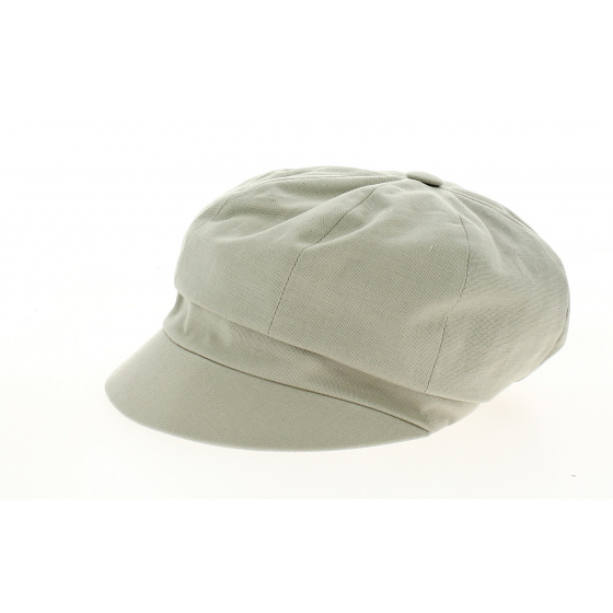 Natural Cotton Newsboy Cap with Bow - Traclet