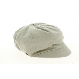 Natural Cotton Newsboy Cap with Bow - Traclet