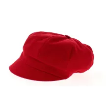 Casquette Gavroche Neaux Rouge Coton- Traclet Reference : 9334 | Chapellerie Traclet