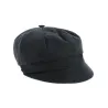 Black Cotton Neaux Newsboy Cap - Traclet Reference: 9335 | Traclet Hat Shop