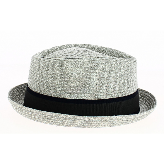 Chapeau PorkPie Ambérieux Paille Papier Gris - Traclet
