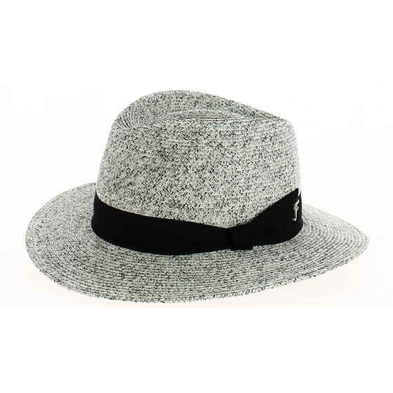 Yzeron Paper Straw Fedora Hat Gray - Flechet