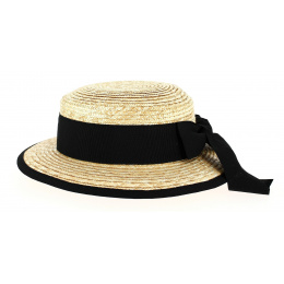 Chapeau Capeline Hepburn Paille Naturel - Fléchet