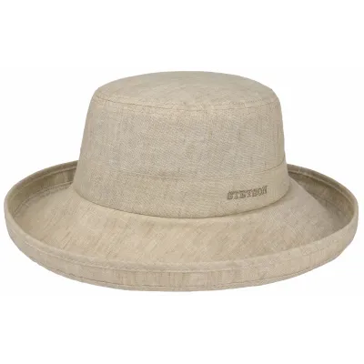Capeline Ladies Lin beige - Stetson - chapeau de été Reference : 5261 | Chapellerie Traclet