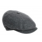 Hoklin 6-Panel Cotton & Linen Cap in Anthracite - Traclet