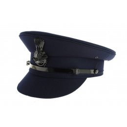 Navy Chauffeur Cap - Traclet
