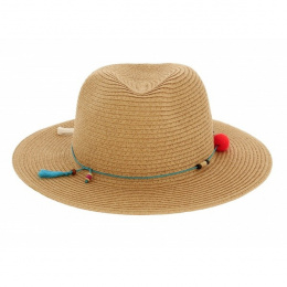 Magnolia traveller hat with turquoise trim- Barts