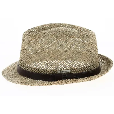 Arnold Brown Straw Trilby Hat - Traclet Reference: 6799 | Traclet Hat Shop