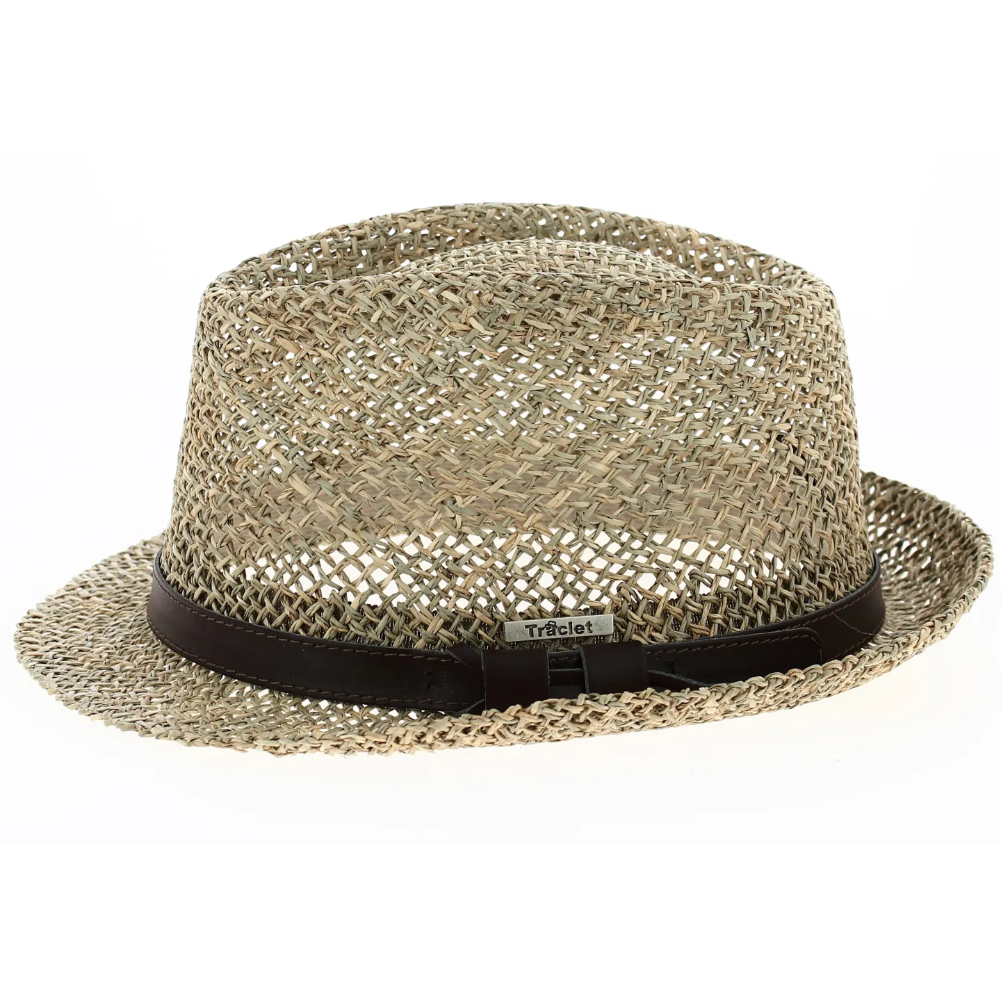 Arnold Brown Straw Trilby Hat - Traclet Reference: 6799 | Traclet Hat Shop