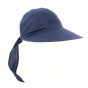Navy Blue Camila Wide Visor Cap - Traclet