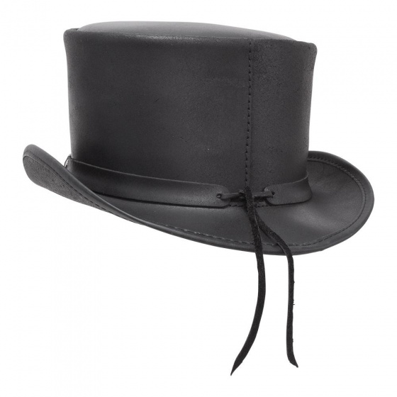 El Dorado Leather Top Hat Black - Head'N Home