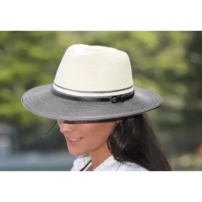 Chapeau Fedora Bella Ivoire Noir UPF 50+ - House Of Ord  Reference : 9237 | Chapellerie Traclet