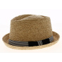 Mitchell Raffia Porkpie Hat - Traclet