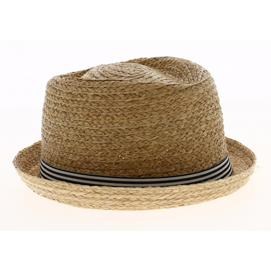 Chapeau Porkpie Mitchell Raphia - Traclet Chapeau Porkpie Mitchell Raphia - Traclet