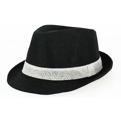 Black Linen California Trilby Hat - Traclet Reference: 2167 | Traclet Hat Shop