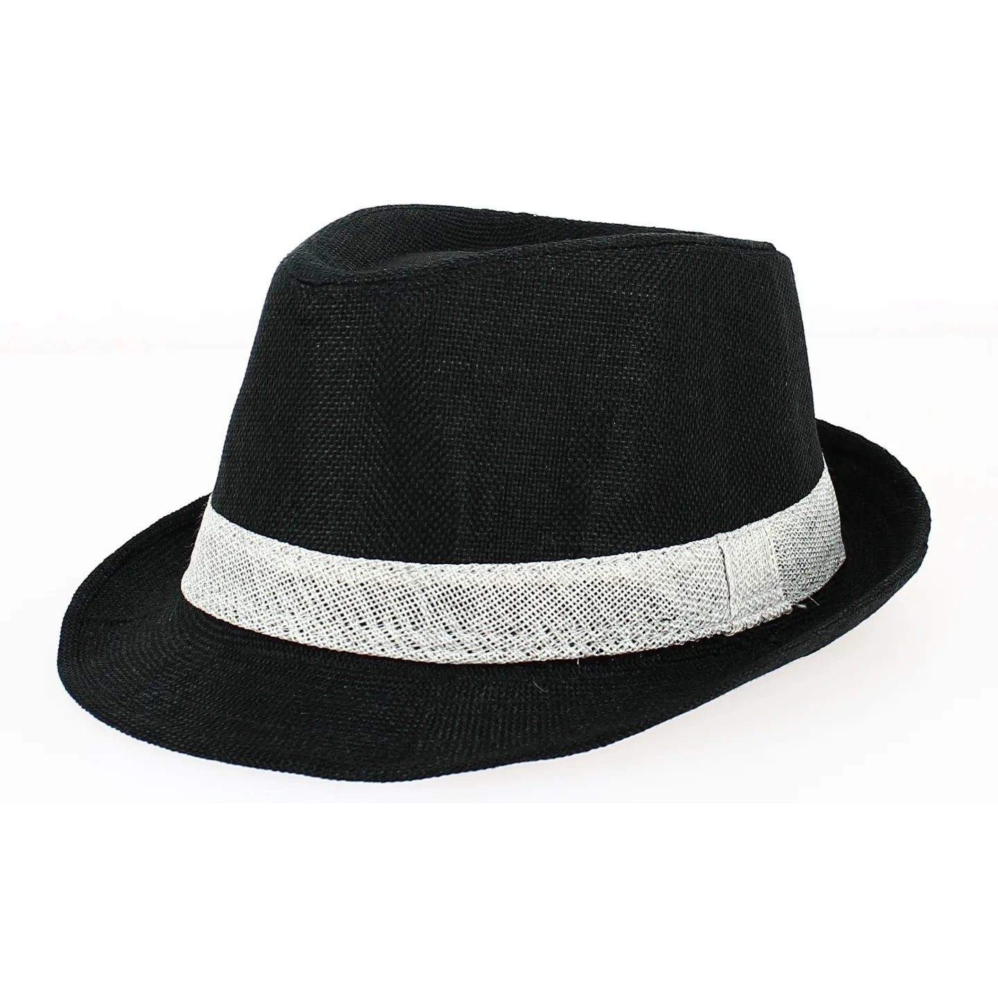 Chapeau Trilby California Lin Noir - Traclet Reference : 2167 | Chapellerie Traclet
