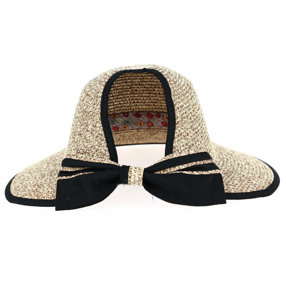 Chapeau Lou Grande Visière Beige- Traclet 