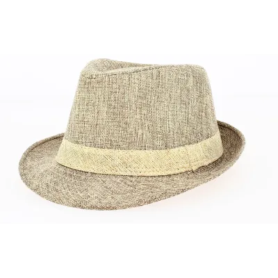 Chapeau Trilby California Lin Tabac- Traclet Reference : 9391 | Chapellerie Traclet