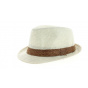 Chapeau Trilby California Lin Ivoire- Traclet