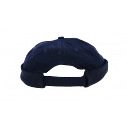 Navy Cotton Miki Beanie