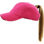 Women's Baseball Cap Ponytail Rose- Traclet