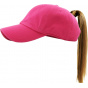Women's Pink Ponytail Baseball Cap - Traclet