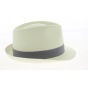 Trilby Panama Quito Natural Grey Ribbon Hat- Traclet