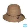 Chapeau Cloche Peta Fibres Naturelles Caramel - Rigon Headwear Reference : 9464 | Chapellerie Traclet