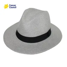 Grey Lightweight Traveller Hat Natural Fibers - Rigon Headwear Reference: 9469 | Traclet Hat Shop