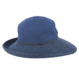 Capeline/ Chapeau Cloche Frida Polyester Marine & Noir - Rigon headwear