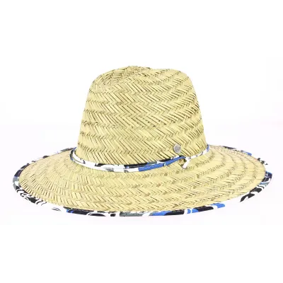 Natural Straw Traveller Surf Hat - Rigon Headwear Reference: 9478 | Traclet Hat Shop