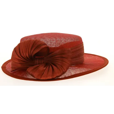 Red Sidonie Ceremonial Hat - Traclet  Reference: 9484 | Traclet Millinery