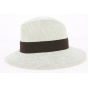 Traveller Shackle Hat Wide Brim Natural Linen - Fléchet
